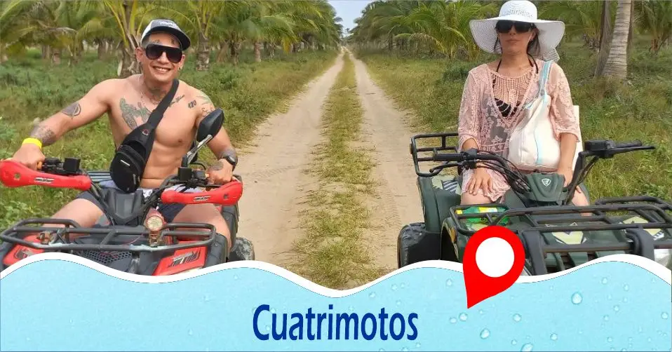 Éste es un tour en Cuatrimotos el que puedes aventurarte, conocer y explorar Tecolutla